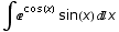 ∫^cos(x) sin(x) x