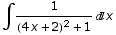 ∫1/((4 x + 2)^2 + 1) x